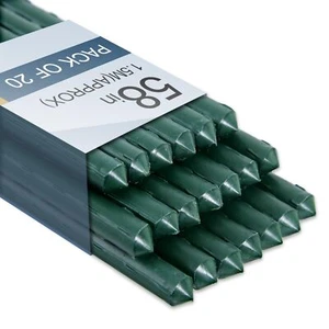 58 Inch approx 5ft Garden Stakes For Outdoor Plant Support 0.43 Inch Diameter - Picture 1 of 7