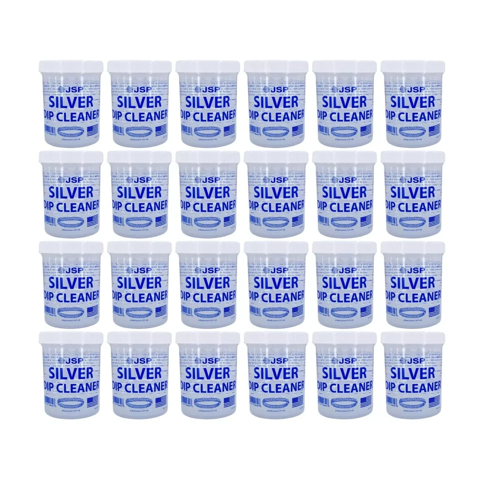 Lot of 24 JSP Sterling Silver Dip Jewelry Cleaner Tarnish Remover Cleaning 8oz - Image 1 of 4