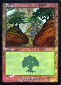 MTG - Invasion - Forest #349 - Foil - Various conditions - Picture 1 of 1
