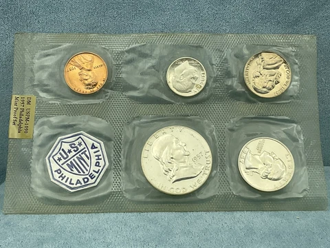1957 PROOF SET, in the Original US MINT sealed, No Outer Emvelop Cover