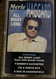 Merle Haggard - Cassette Tape ~ ALL NIGHT LONG - New Sealed - Picture 1 of 2