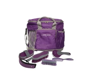 Hy Sport Active Complete Grooming Kit Bag 7 Grooming Tools ROYAL VIOLET PURPLE - Picture 1 of 1