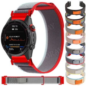 QuickFit Nylon Band Strap for Garmin Enduro 2 3 Fenix E 8 7 7X 6X 6 Pro 5X 3 HR - Picture 1 of 56