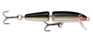 RAPALA GELENKT J-9, J09, SILBER, S, 3-1/2", SCHWIMMEND, BALSA, AUSGEZEICHNETER KÖDER - Bild 1 von 1