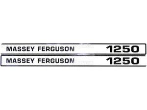 1250 MASSEY FERGUSON TRACTOR HOOD DECAL KIT HIGH QUALITY DECALS 🎯 - Picture 1 of 1