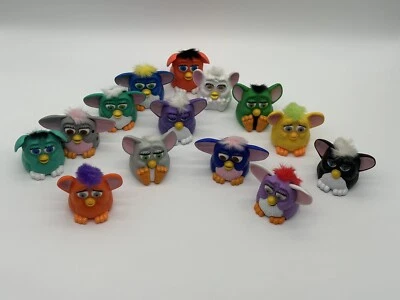 Lot of 14 McDonald's FURBY Hard Plastic Happy Meal Toys - 1998 Furby's - Image 1 of 4