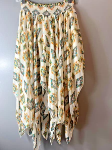 Freeway Medium Hankerchief Skirt Ikat Pattern Half Slip Made in USA - Picture 1 of 12
