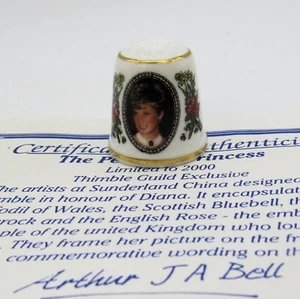 THIMBLE GUILD, 'THE PEOPLE'S PRINCESS' LIMITED EDITION OF 2000 FROM OCTOBER 1997 - Picture 1 of 7