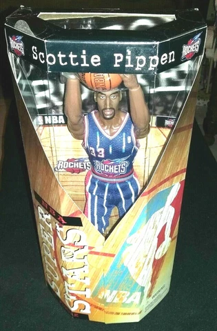NEW Scottie Pippen Rockets Action Figure Mattel NBA Super Stars 13 Inches Tall Cover