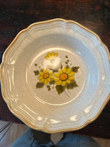 Vintage 1970s Mikasa Sunny Side EB 802 Soup Salad Bowls Stoneware Japan - 8.25in - Picture 1 of 4