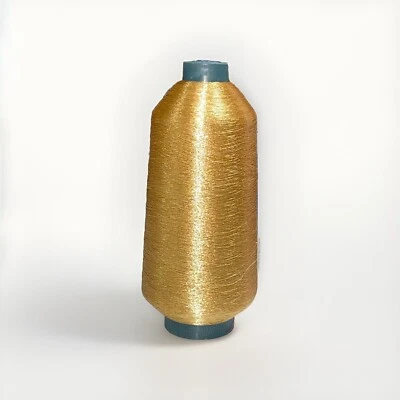 Crafts Zari Embroidery Thread 150Poly 1 Roll 250gm Golden Colour for Aari Work - Image 1 of 2
