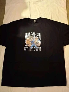 Detroit Lions Crew Neck Tee Sz 3XL New 3X Amon-Ra St. Brown - Picture 1 of 2