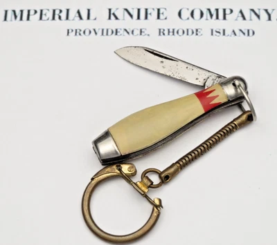 Antiguo cuchillo Jack miniatura vintage imperial "Bowling Pin" con fianza Foto 1 de 4