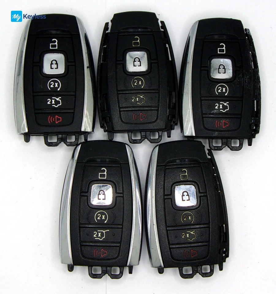 Mixed Lot x5 OEM Lincoln Keyless Entry Smart Keys - Image 1 of 2