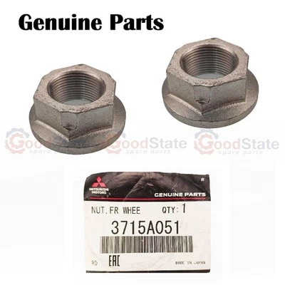 GENUINE Mitsubishi Pajero NS NT NW NX Front Rear Axle Wheel Bearing Hub Nut x2 - image 1 of 3