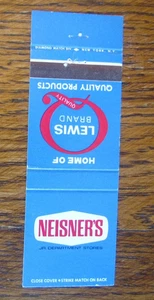 NEISNER'S DEPARTMENT STORE MATCHBOOK COVER: HQ ROCHESTER, NY MATCHCOVER -A23 - Picture 1 of 1