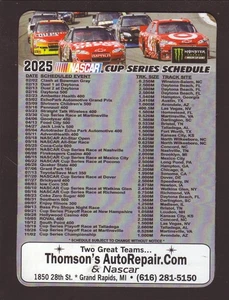 NASCAR Cup Series 2025 Magnet Schedule Thomsons Auto Repair - Picture 1 of 1
