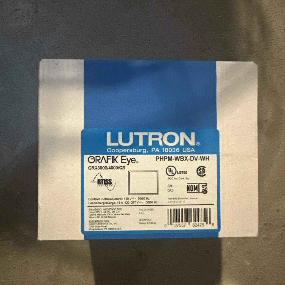 Lutron PHPM-WBX-DV-WH Grafik Eye Phase Adaptiv Power Module-NEW - Image 1 of 4