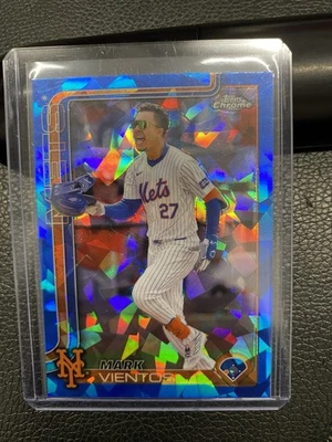 2025 Topps Chrome Sapphire - Mark Vientos - New York Mets - Image 1 of 4