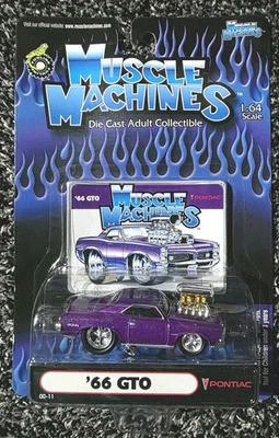 Fun Line Muscle Machines '66 Pontiac GTO #00-11 1:64 combinará envío rápido Foto 1 de 2