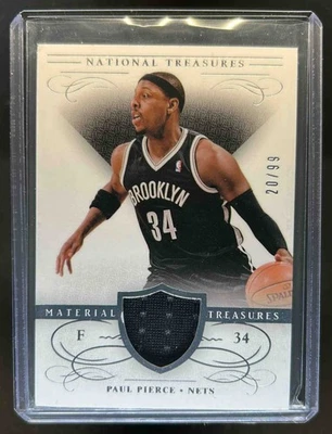 2013-14 National Treasures Paul Pierce Material Jersey #20/99 Nets - Image 1 of 2