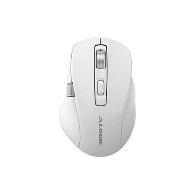 A-Logic Wireless Gaming Mouse Model Apex Ergonomic 7 Programmable Buttons, White - Image 1 of 4