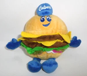 Culver's Deluxe Cheeseburger Plush 40th Birthday Edition Multicolor 7" - Picture 1 of 3