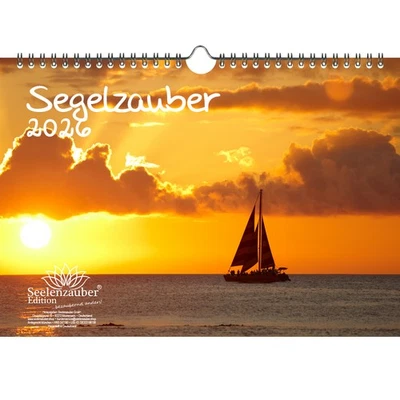 SEELENZAUBER GMBH Segelzauber DIN A4 Kalender für 2026 Segelschiffe und Meer - Seelenzauber