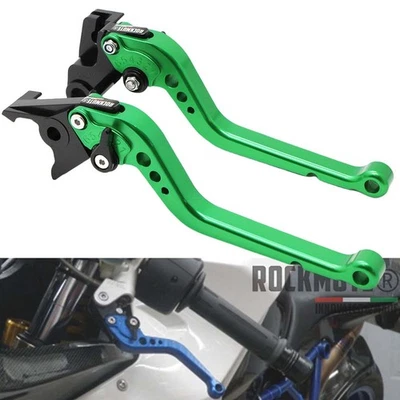 Palancas de freno de embrague cortas largas CNC ajustables para NINJA ZX10R ZX10RR 04-24 Foto 1 de 4