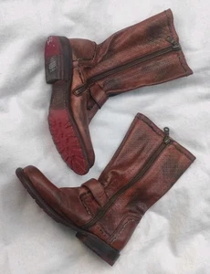 Botas Vaqueras Mujer Cuero Talla 36 Hechas en México Muy Raras - Imagen 1 de 10