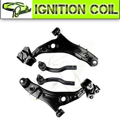4PCS Front Lower Control Arms Outer Tie Rod Ends for 2007-2013 Mazda CX-9 - Image 1 of 4