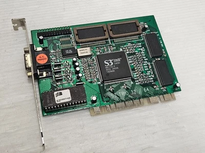 S3 Trio32, 86C732, VRAM 2MB, PCI, VGA, STB Systems S3TRIO32-64, WORKING CARD - Image 1 of 4