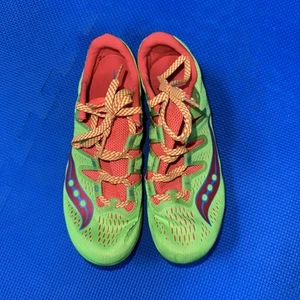 Talla 8 - Saucony Carrera XC 3 amarillo/rojo mujer’s (excelente estado)- muy ligero - Imagen 1 de 9