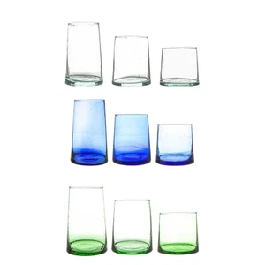 18 teiliges Merzouga Recyclingglas Set Longdrinkgläser Whiskybecher - Bild 1 von 15