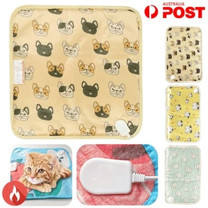 Pet Electric Heating Pad Waterproof Heated Mat Dog Cat Warm Cushion Blanket Bed - Picture 1 of 17