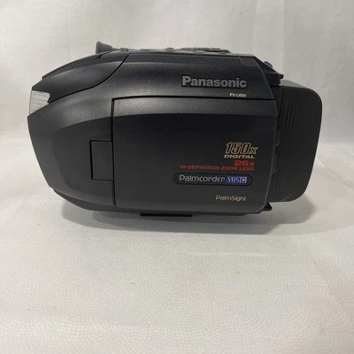 Panasonic PV-L659D VHS-C Palmsight Camcorder W/ 3 Batteries Tested And Working - Image 1 of 4