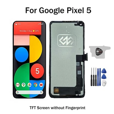 For Google Pixel 5 TFT Display LCD Touch Screen Digitizer Frame Replacement - Image 1 of 4