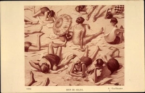 Sunbathing, Artist Postcard Albert Guillaume; Back described; Near Mint - Bild 1 von 2