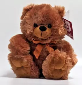 10" Brown Plush Big Feet Teddy Bear Stuffed Animal Toy Gift New - Picture 1 of 1