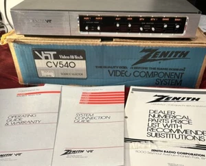 Vintage Zenith CV540 Video Component System w Manuals + Box - Picture 1 of 20