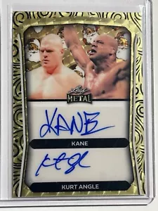 2024 Leaf Metal Holidays WWE SuperFractor Kane Kurt Angle Dual Auto True #d 1/1 - Picture 1 of 3