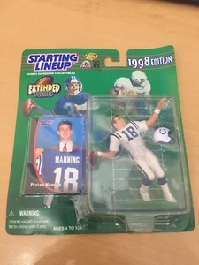 Figura de acción de novato Peyton Manning 1998 alineación inicial extendida nueva en paquete - Imagen 1 de 2