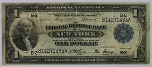 1918 Series $1 National Currency Federal Reserve Note FR 711 New York, VF - Picture 1 of 2