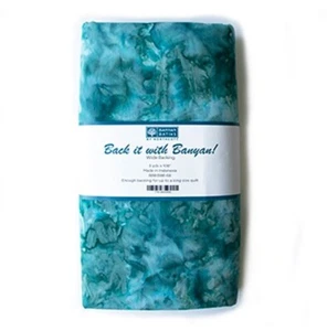 3 Yard Stück - Batik Ocean Mist 108" breite Rückseite Baumwollstoff vorgeschnitten M423.15 - Bild 1 von 1