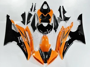 Fit for YZF R6 2008-2016 Orange Black ABS Injection Mold Bodywork Fairing Kit - Foto 1 di 8