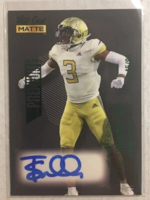 2022 Wild Card Matte Tre Swilling Green Foil Premium Auto #d 45/99 - Image 1 of 2