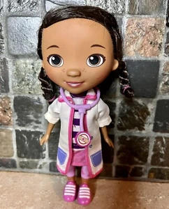 Disney Doc McStuffins 9" Tall Toy Doll Veterinarian Braided Hair Just Play - Picture 1 of 4