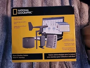 National Geographic Home Weather Station with Wind Speed and PC Interface RARE - Picture 1 of 12