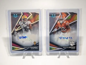 (2) 2022 Bowman Best U Autos Trenton Simpson / Xazavian Valladay - Foto 1 di 2