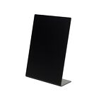 Deflecto A7 Slanted Chalkboard Menu Signage - Black Acrylic Display Sign - Count